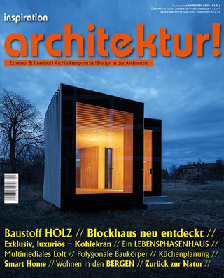 inspiration architekur! 1.2021

Thema: Baustoff Holz

Herausgeber: <br> 
mb I medienhausbrandenburger gebr. <br> 
www. medienhaus-brandenburger.de