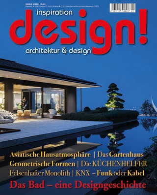 inspiration design! 1.2021

Thema: Das Bad - eine Designgeschichte

Herausgeber: <br> 
mb I medienhausbrandenburger gebr. <br> 
www. medienhaus-brandenburger.de